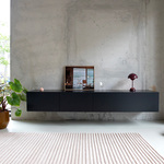 Zwevend design tv-meubel, RAAT, Halm | 200, Zwart